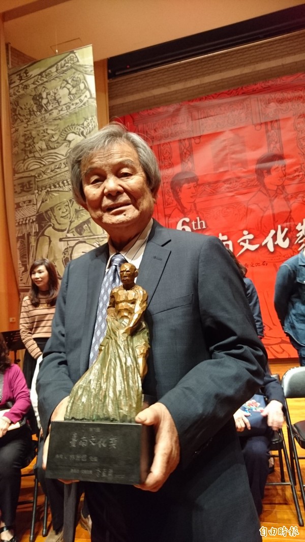 第6屆台南文化獎得主林智信。（記者洪瑞琴攝）