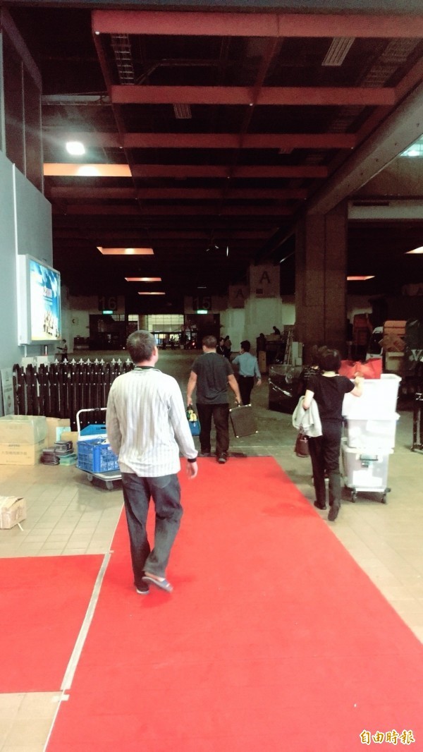 日前於台北世貿進行的「台灣珠寶首飾展覽會」驚傳竊案。（記者姚岳宏攝）