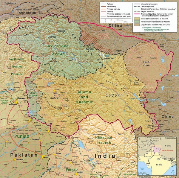 據巴國軍方說法，印度軍隊於8日砲擊巴國掌控的喀什米爾地區，但印度軍方反駁，指控巴基斯坦軍隊先違反停火協議。（圖截自維基）