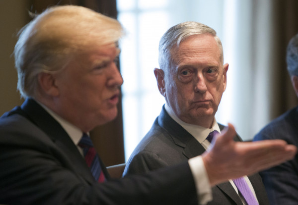 美軍從敘利亞全面撤軍後，美國總統川普宣布，國防部長馬提斯（James Mattis）將在明年2月光榮退休。（歐新社資料照）