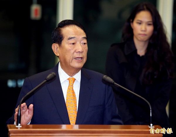 宋楚瑜與美國國務卿凱瑞已進行會談。(資料照,記者朱沛雄攝)