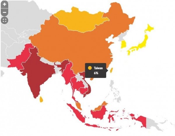 貪污收賄-無官不貪/台灣行賄率6％ 中國26％，行賄率較低的