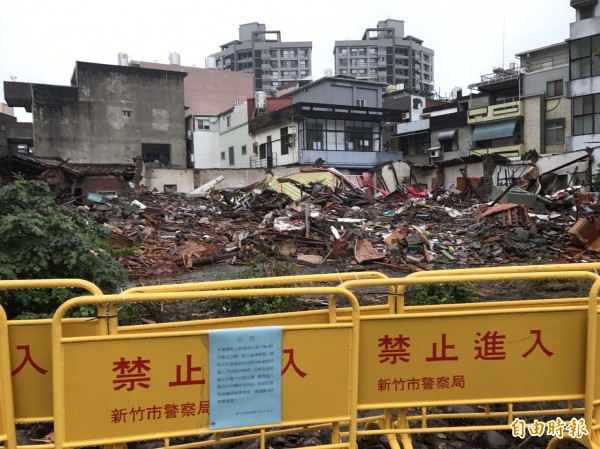 新竹市暫定古蹟「太原第」除夕當天被怪手強拆。（資料照，記者洪美秀攝）