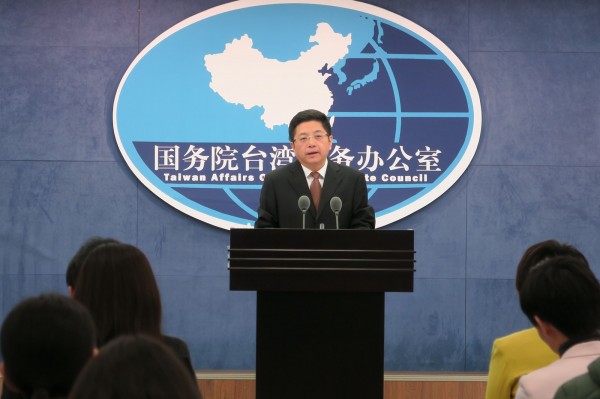 中國國台辦發言人發言人在今天上午對李明哲一案作完整回應。（中央社）