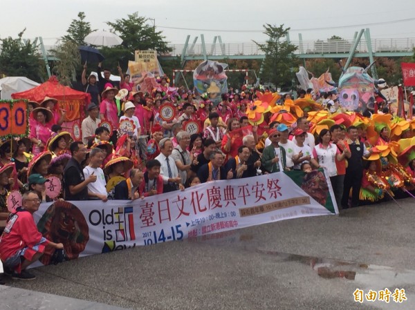 新港文教基金會為慶祝創立30週年，舉辦「台日文化慶典平安祭」系列活動，其中藝陣踩街定在今天下午舉辦。（記者陳璟民攝）