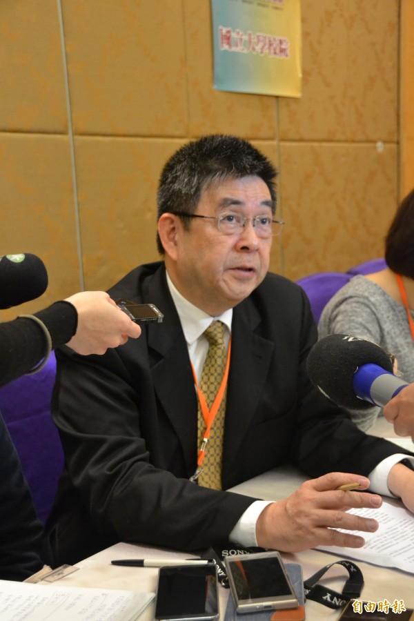 私立大學校院協進會理事長李天任。(記者吳柏軒攝)