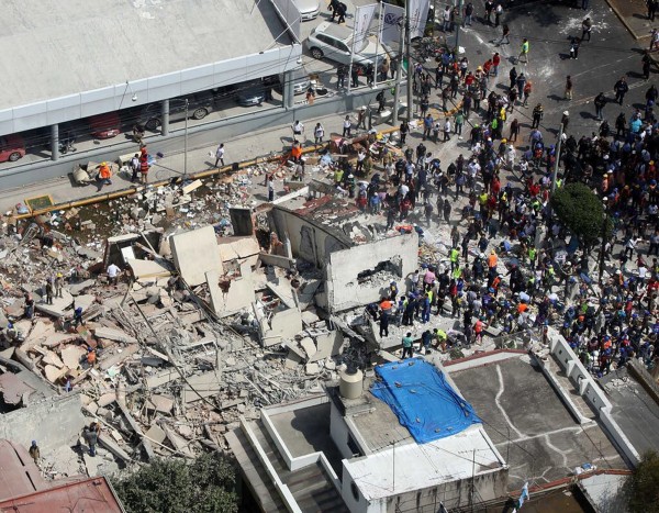 墨西哥今凌晨發生7.1強震，造成大量死傷。（歐新社）