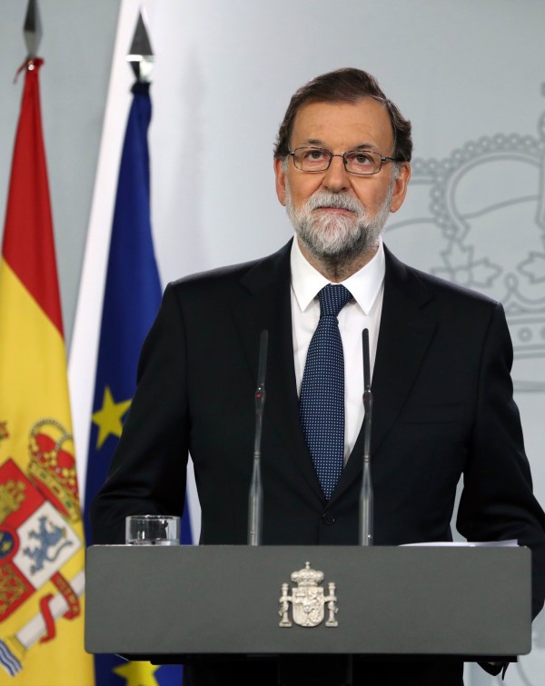 西班牙總理拉霍伊（Mariano Rajoy）稱公投沒有辦成。（歐新社）