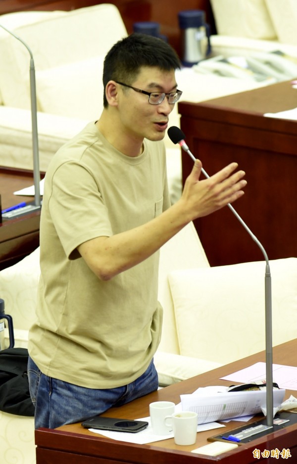 台北議員梁文傑。(資料照記者簡榮豐攝)