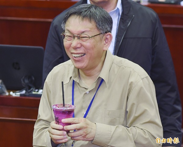 台北市長柯文哲。(資料照,記者廖振輝攝)