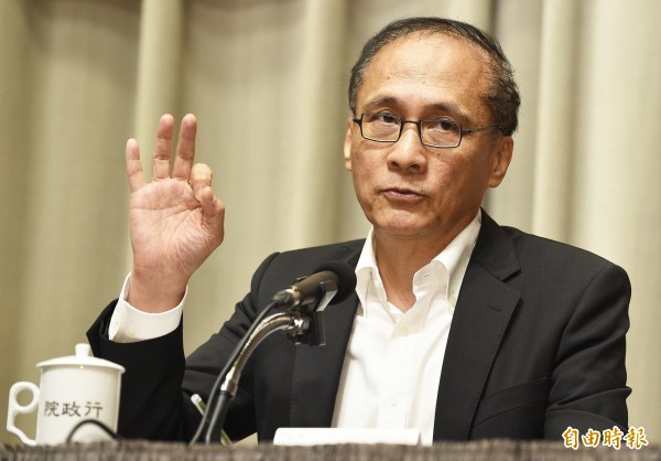 前行政院長林全4日舉行記者會,親自說明請辭心境。(資料照,記者陳志曲攝)