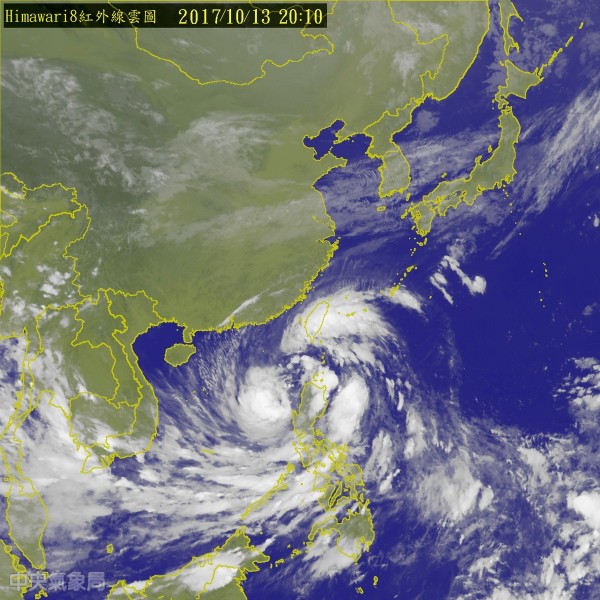 由東北風及颱風外圍環流交互作用所形成的共伴效應,往往替台灣東部與東北部帶來強降雨,甚至造成人員傷亡等嚴重災情。(中央氣象局)