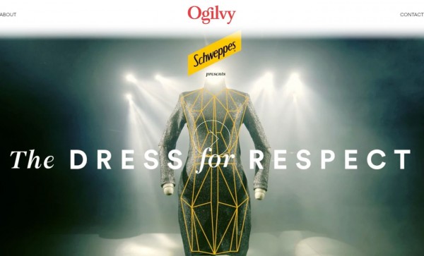 廣告公司「Ogilvy」發明了一套特別的衣服，在這套衣服中嵌入了感應技術，讓衣服可以感測到觸摸與壓力。（圖擷取自Ogilvy官網）