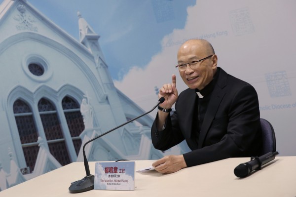 梵諦岡1日宣布香港教區新主教，在78歲的湯漢退休後，由71歲的助理主教楊鳴章（圖）出任香港第8任主教。（美聯社）