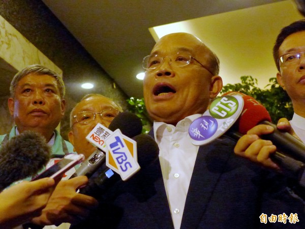 民進黨新北市長候選人蘇貞昌。(記者李雅雯攝)