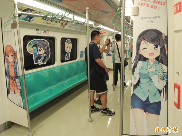 高捷少女為高雄捷運的最佳代言人。(資料照,記者王榮祥攝)
