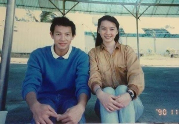 谷懷萱（右）是徐展元（左）上大學第一個認識的女孩。（圖片取自谷懷萱臉書）