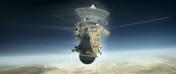 卡西尼號於2004年進入土星軌道，同年12月把攜帶的探測器「惠更斯號（Huygens）」送上土星最大衛星土衛六（Titan，又名泰坦），迄今已繞行土星近300次。（歐新社）