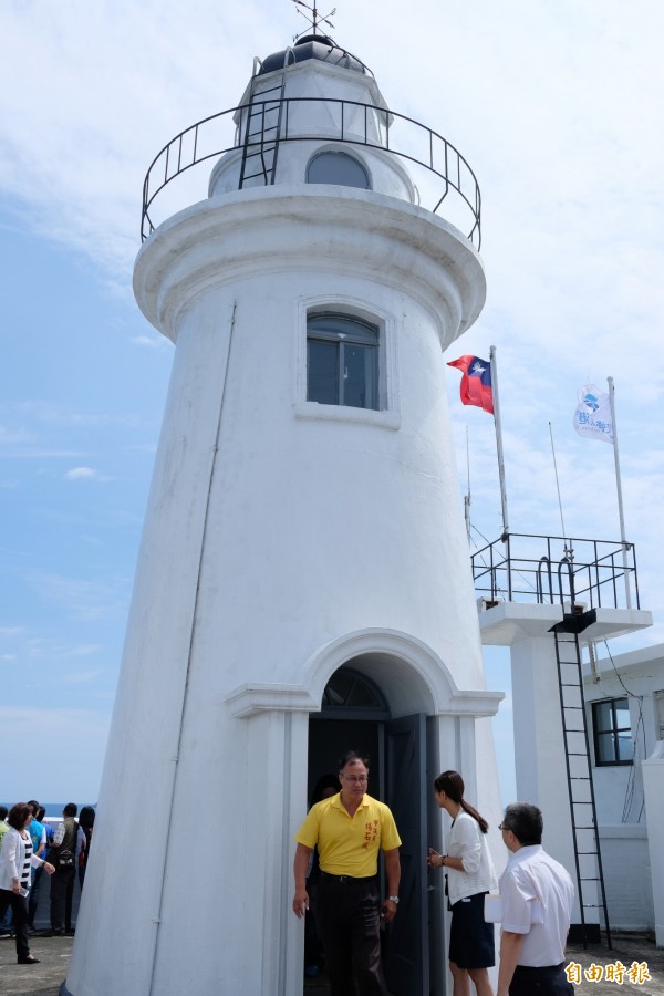 基隆燈塔。（記者林欣漢攝）