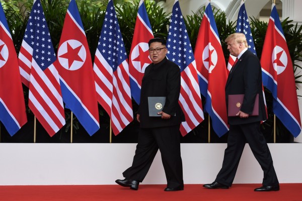 金正恩傳出承諾將完全去核化。(路透)