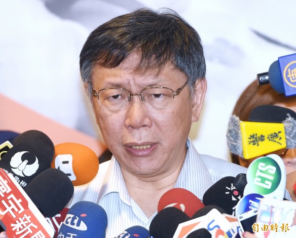 目前連署書已經突破40萬份,有網友留言「感謝柯文哲幫忙衝票」!(資料照,記者廖振輝攝)