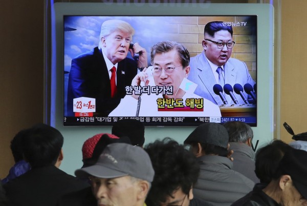 川普證實,已開始安排與金正恩會面事宜。(美聯社)