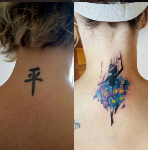 從國字變成芭雷舞者(圖擷取自junior_cesconetto的Instagram)