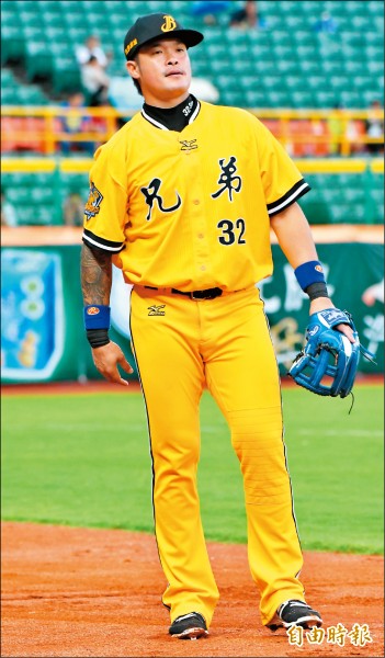 中信兄弟林智勝要找回手感。(記者黃志源攝) 中信兄弟林智勝要找回手感。(記者黃志源攝)