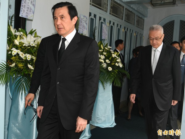 馬英九總統昨率副總統吳敦義等，赴慈湖陵寢謁陵。（記者張嘉明攝）