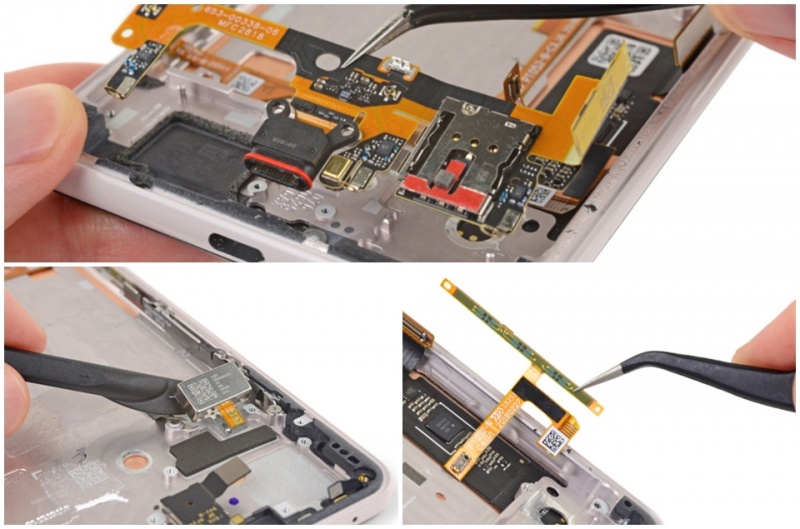 Google Pixel 3 XL。（圖翻攝自iFixit)