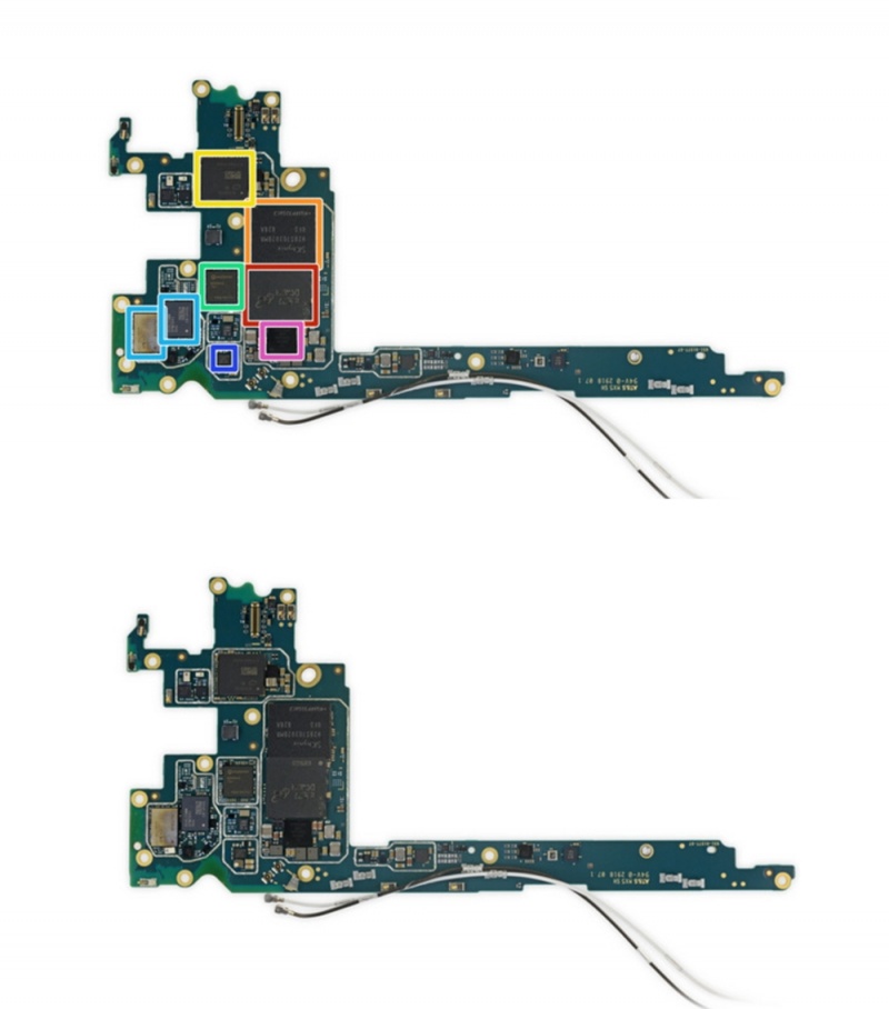 Google Pixel 3 XL。（圖翻攝自iFixit)