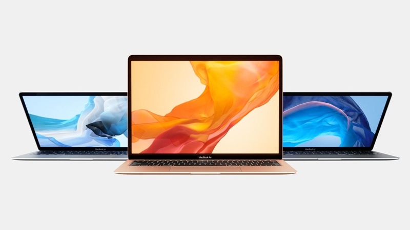 全新 MacBook Air 配備13.3 吋的 Retina 顯示器、Touch ID、最新一代鍵盤，以及力度觸控板。（圖片來源／蘋果提供）
