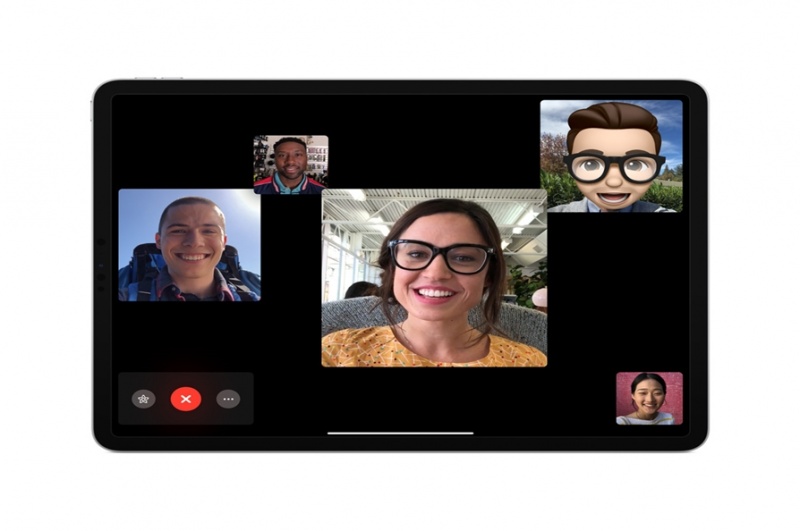 2018新款「全螢幕」 iPad Pro，運行iOS12.1系統，可支援多達32人使用FaceTime、線上視訊通話群聊。（圖片來源／蘋果官網）