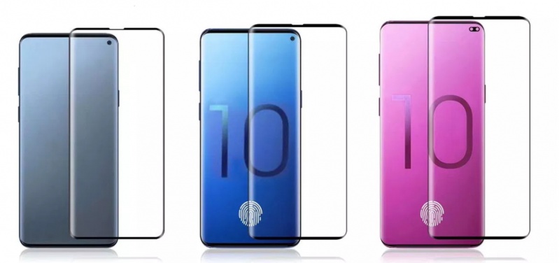 三星Galaxy S10系列渲染圖，傳採用開孔式全螢幕設計。（圖翻攝自Nashville Chatter）