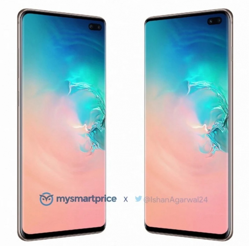 S10 Plus 渲染圖於網路流出（圖翻攝自91Mobiles）