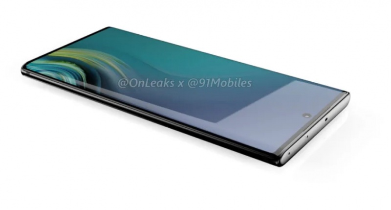 重量級爆料客 OnLeaks 近日再度曝光多張據稱為三星Note 10的渲染圖。（圖翻攝自91mobiles）