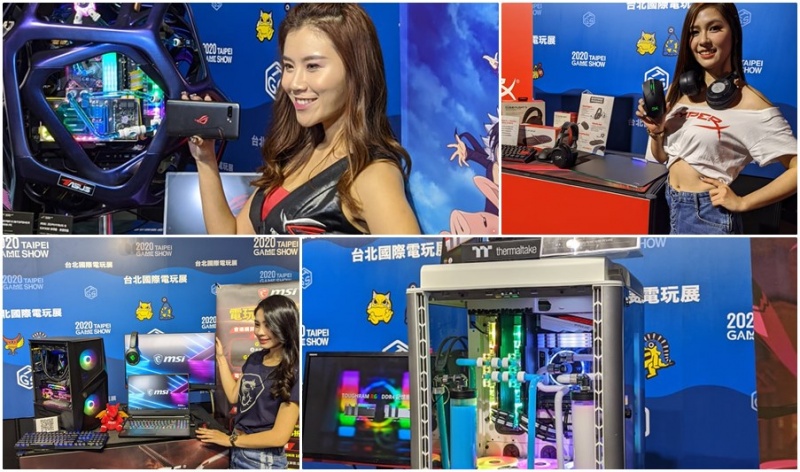 華碩ROG、MSI微星、HyperX 電競設備與周邊新品亮相。（圖／記者劉惠琴攝）