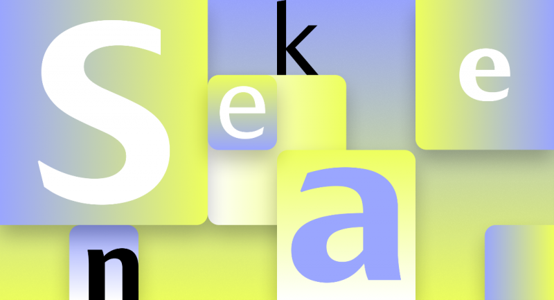 微軟原創設計的全新字體「SKEENA」樣式。（圖翻攝微軟官網）