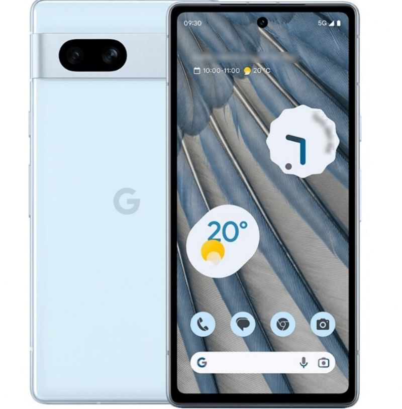 據稱為2023年將推出的中階新機 Google Pixel 7a 渲染圖於網路流出。（圖翻攝winfuture）