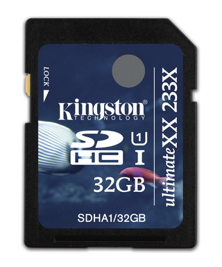Kingston 發表 SDHC UHS-I 233X 高速記憶卡