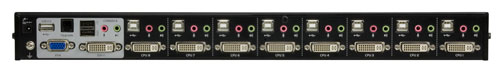 ATEN 發表支援雙介面螢幕 8 埠 USB DVI KVM 多電腦切換器