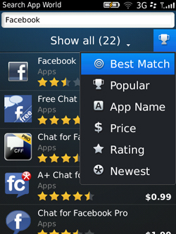 BlackBerry App World 3.0 開放免費下載