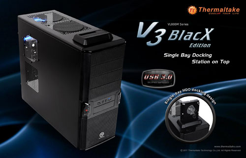 曜越發表 V3 BlacX Edition 電腦機殼