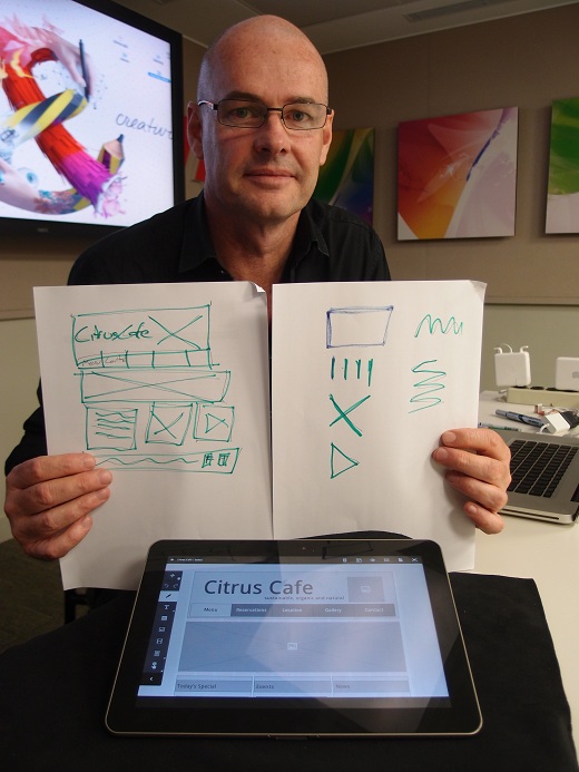Adobe 平板觸控軟體 Proto 用手指 一分鐘 即可展現創意 完成網站設計