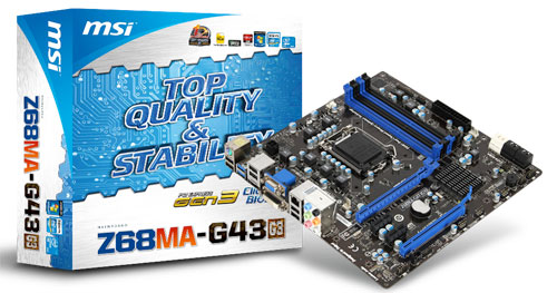 微星發表 PCI Express Gen 3 主機板 Z68MA-G43 (G3)