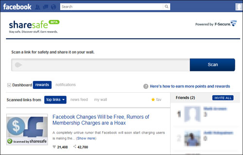 F-Secure 推出免費 Facebook 惡意連結檢查 App:ShareSafe