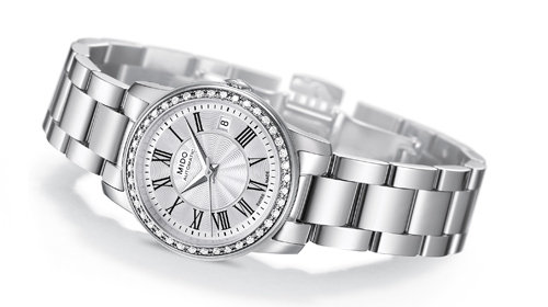MIDO 美度表發表 2011  銀色聖誕限量版 Baroncelli 永恆系列冰晶女仕鑽錶