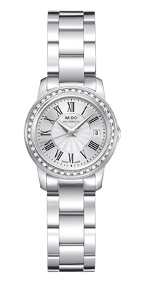 MIDO 美度表發表 2011  銀色聖誕限量版 Baroncelli 永恆系列冰晶女仕鑽錶
