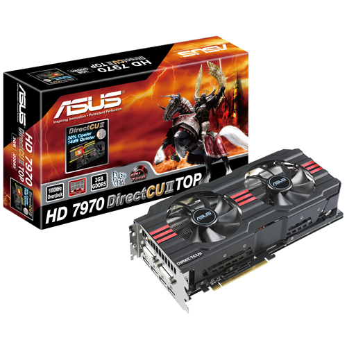 ASUS HD7970 DirectCU II TOP 顯示卡 – 高效、勁冷集一身