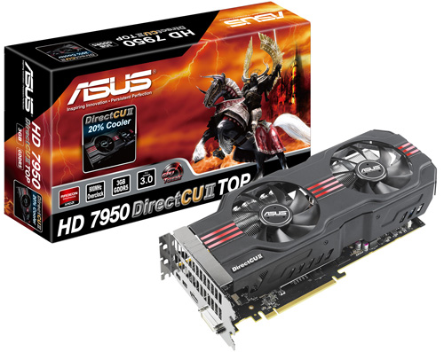 ASUS 發表 HD7950 DirectCU II TOP 顯示卡